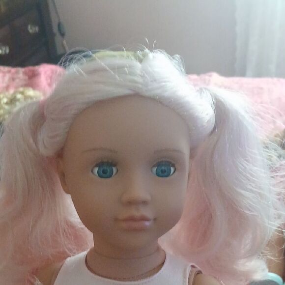 Pink and Purple Dress Dolls Set - Picture 6 of 7